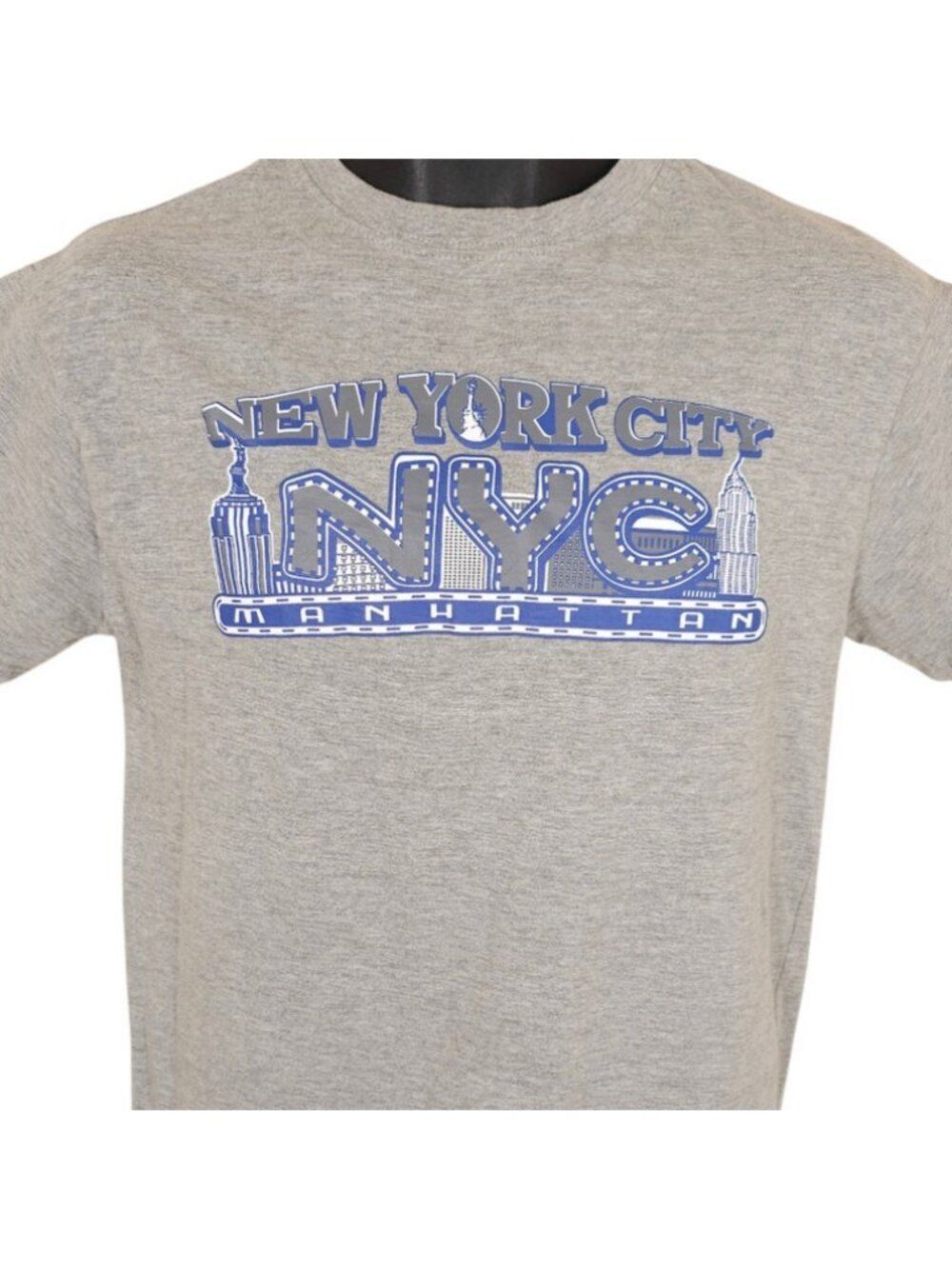 New York City T Shirt Mens Size Medium Gray NYC Manhattan Travel Destination Tee